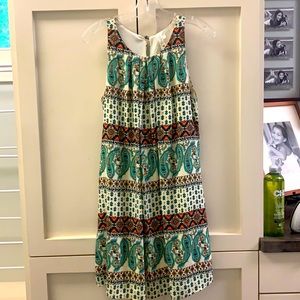 Paisley Design Sleeveless Dress Size M